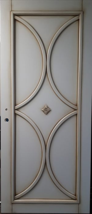 Межкомнатная дверь в профиле массив (эмаль с патиной) Брянск